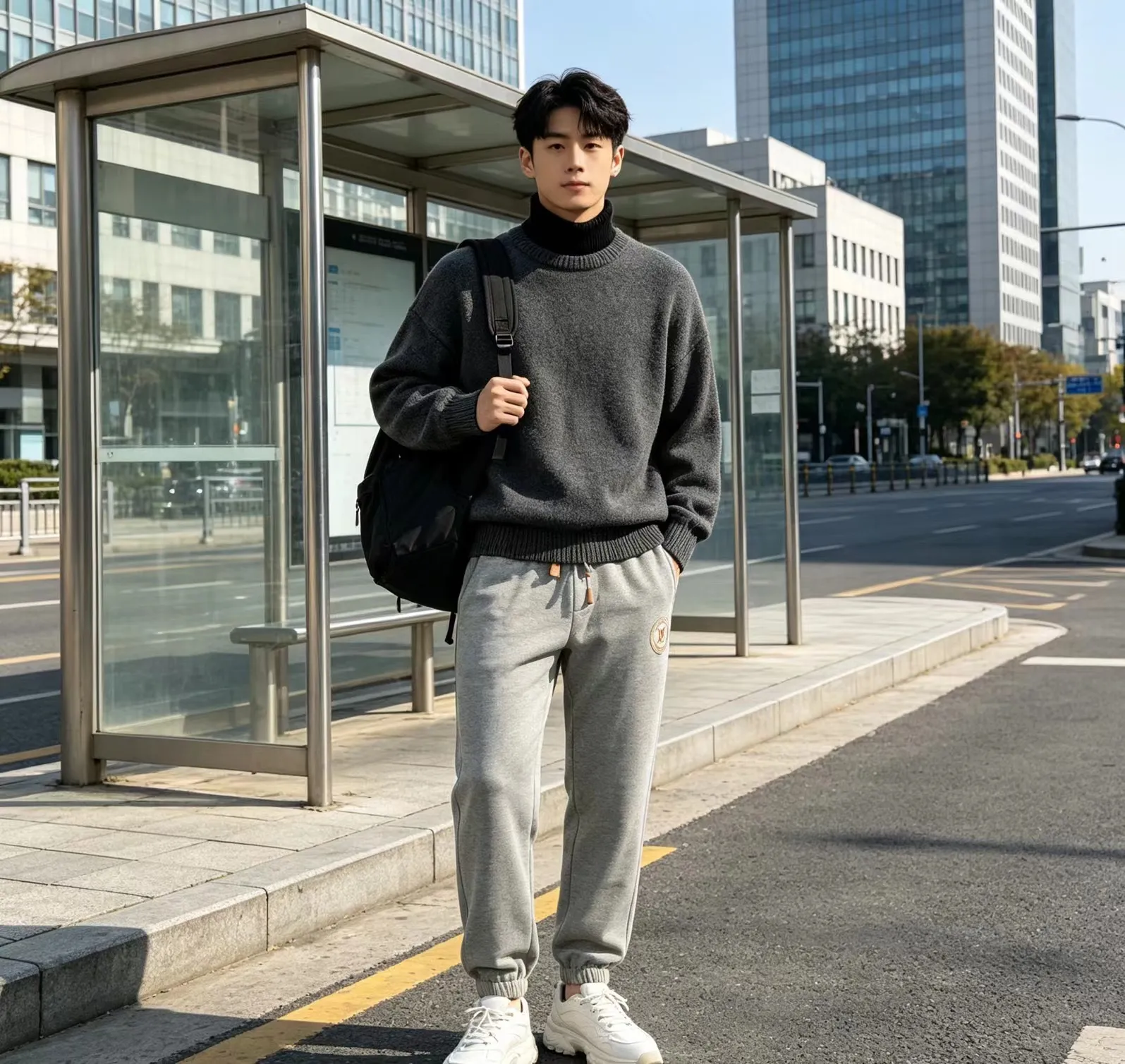 Louis Vuitton/Louis Vuitton round logo leggings trousers